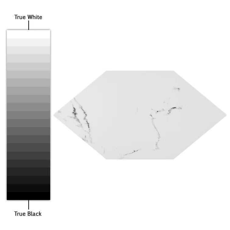 Timeless Calacatta Kayak 6-1/2" x 12-1/2" Porcelain Stone Look Wall & Floor Tile