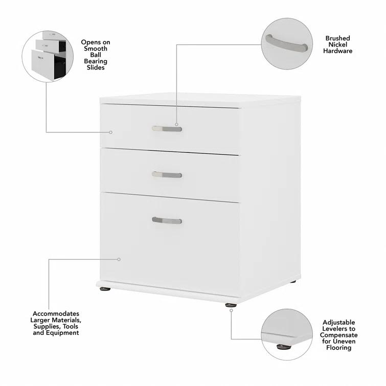Universal Storage 28.35'' Wide 3 - Drawer Storage Cabinet