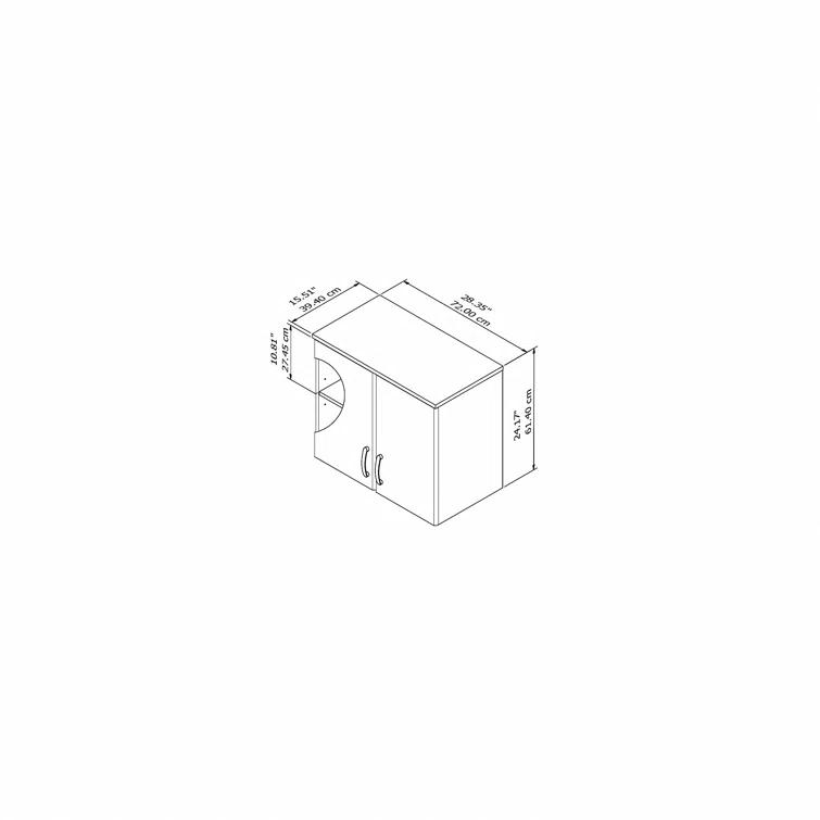 Universal Storage 28.5'' Wide 2 - Shelf Storage Cabinet