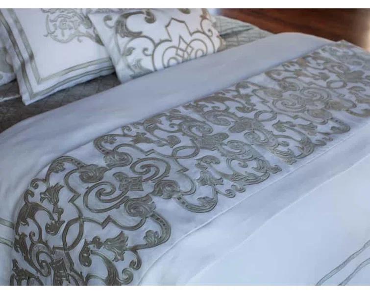 Lili Alessandra Mozart Embroidered Throw Blanket