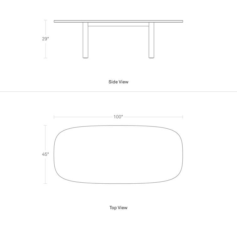 Good Times Oval Solid Wood Top Dining Table