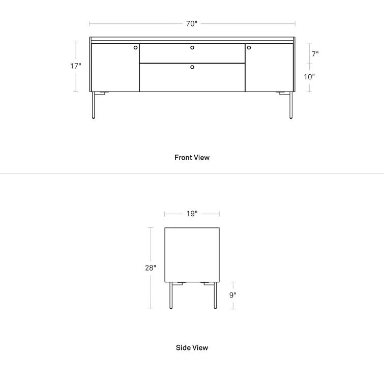 Blu Dot Peek 70'' Solid Wood Sideboard