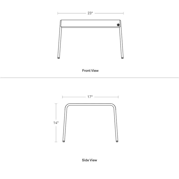 Hot Mesh Metal Outdoor Ottoman