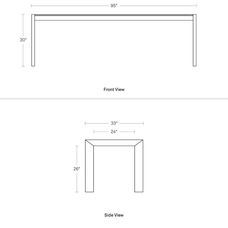 Blu Dot Second Best Walnut Solid Wood Dining Table