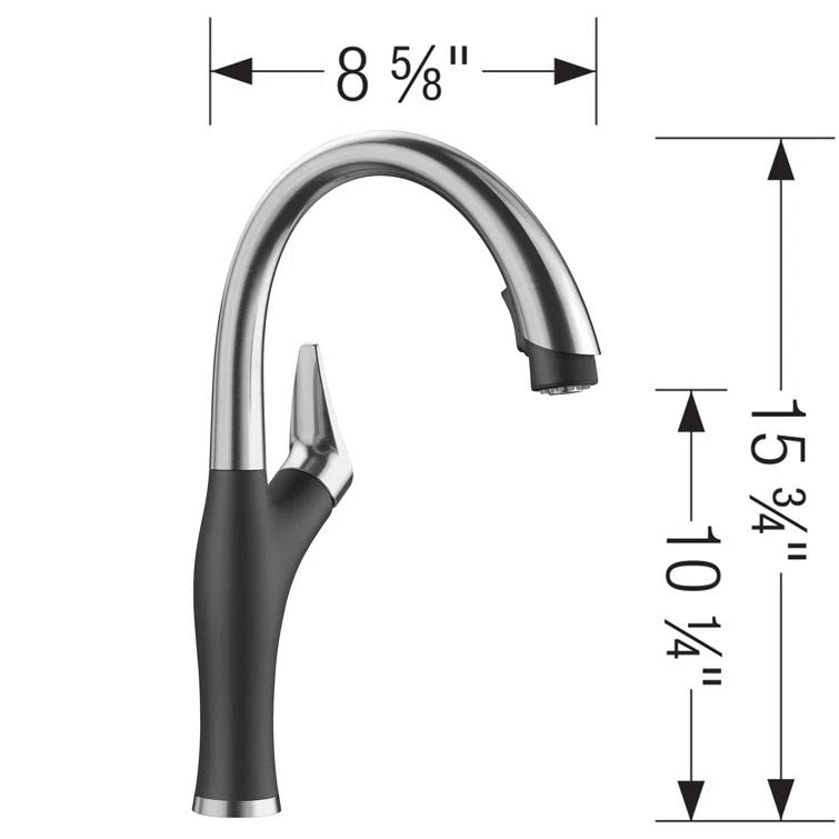Artona Pull Down Dual Spray Kitchen Faucet