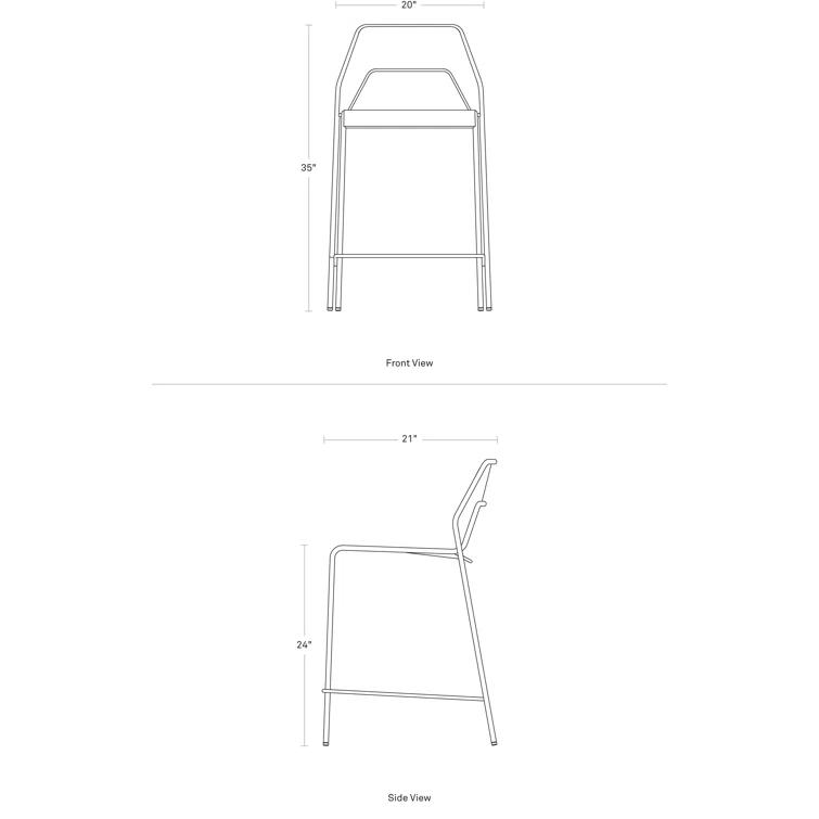 Hot Mesh Metal Outdoor Stool