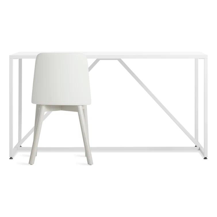 Strut Walnut Metal Base Dining Table