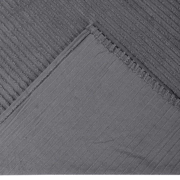 Better Trends Jullian 100% Cotton Tufted - Classic Stripe Bedspread Soft & Cozy Bedding for All Seasons, Machine Washable Coverlet
