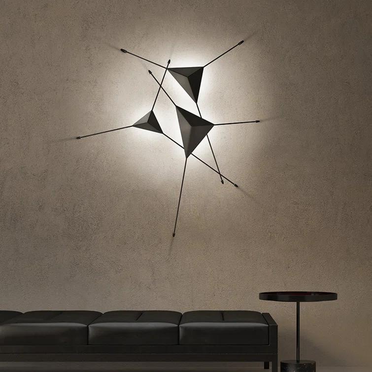 Abstract LED Flush Mounted Sconce
