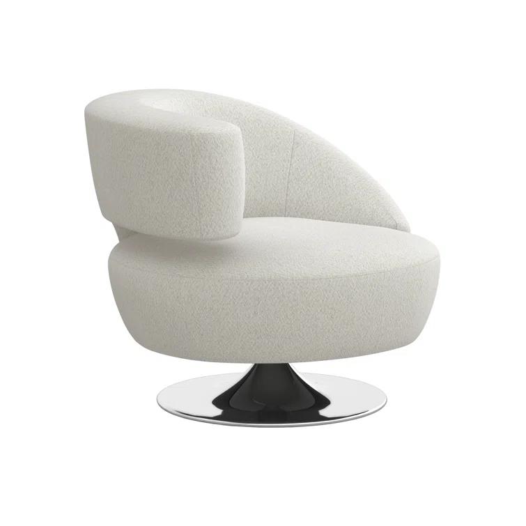 Isabella Upholstered Swivel Barrel Chair