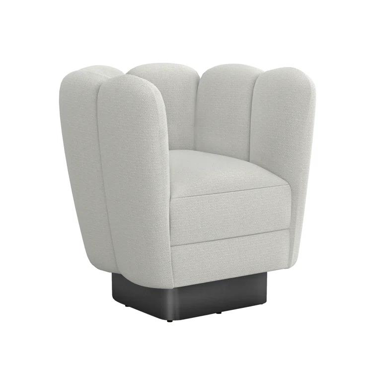 Gallery Upholstered Swivel Barrel Chair
