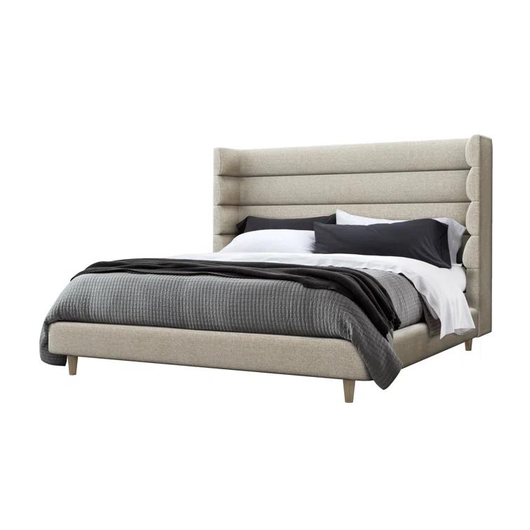 Ornette Upholstered Wingback Bed
