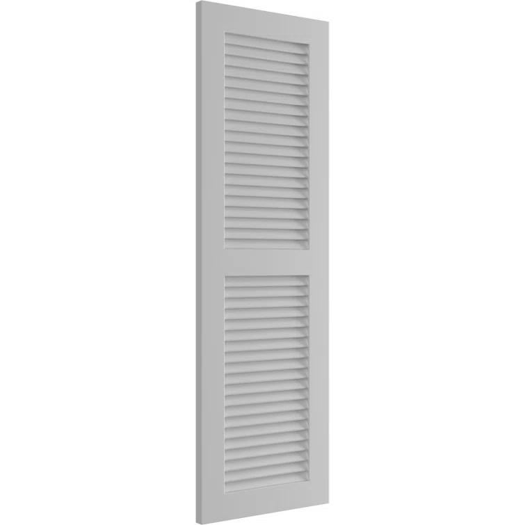 True Fit PVC Two Equal Louver Shutters