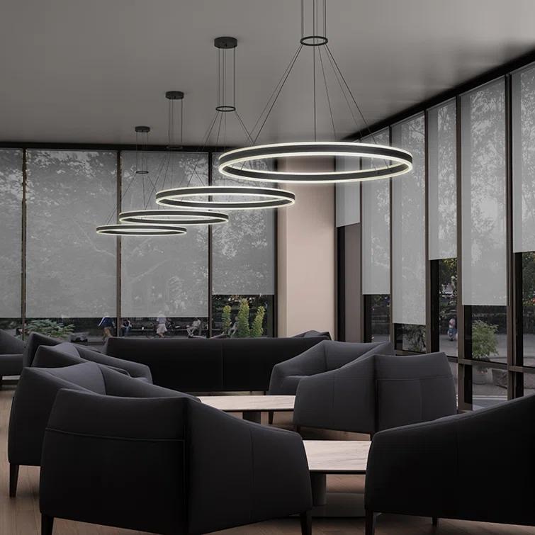 Double Corona 2 - Light Dimmable LED Wagon Wheel Chandelier