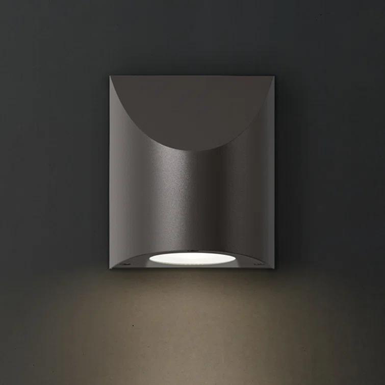 Shear 6.25'' Textured Bronze LED Outdoor Sconce with Acrylic Diffuser