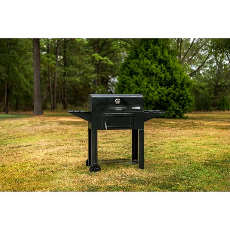 Charbroil American Gourmet Sante Fe 615 Charcoal Grill with Side Shelves