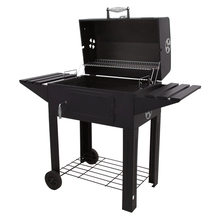 Charbroil American Gourmet Sante Fe 615 Charcoal Grill with Side Shelves