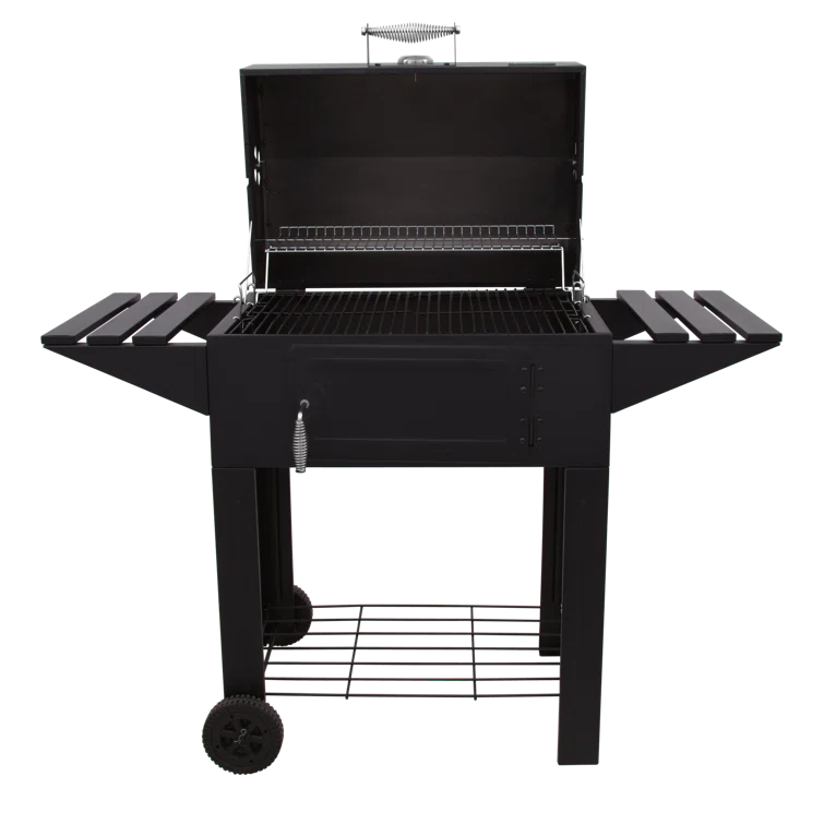 Charbroil American Gourmet Sante Fe 615 Charcoal Grill with Side Shelves