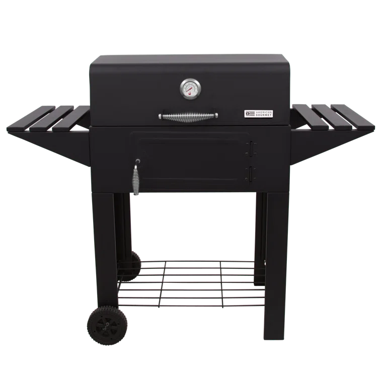 Charbroil American Gourmet Sante Fe 615 Charcoal Grill with Side Shelves