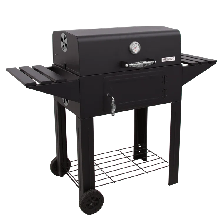 Charbroil American Gourmet Sante Fe 615 Charcoal Grill with Side Shelves