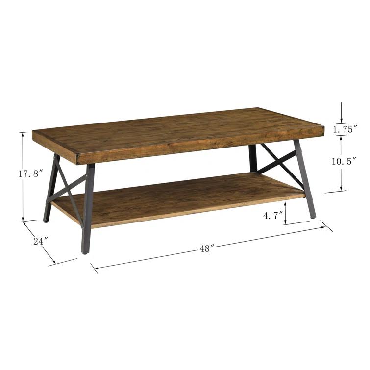Laguna Solid Wood Top Coffee Table