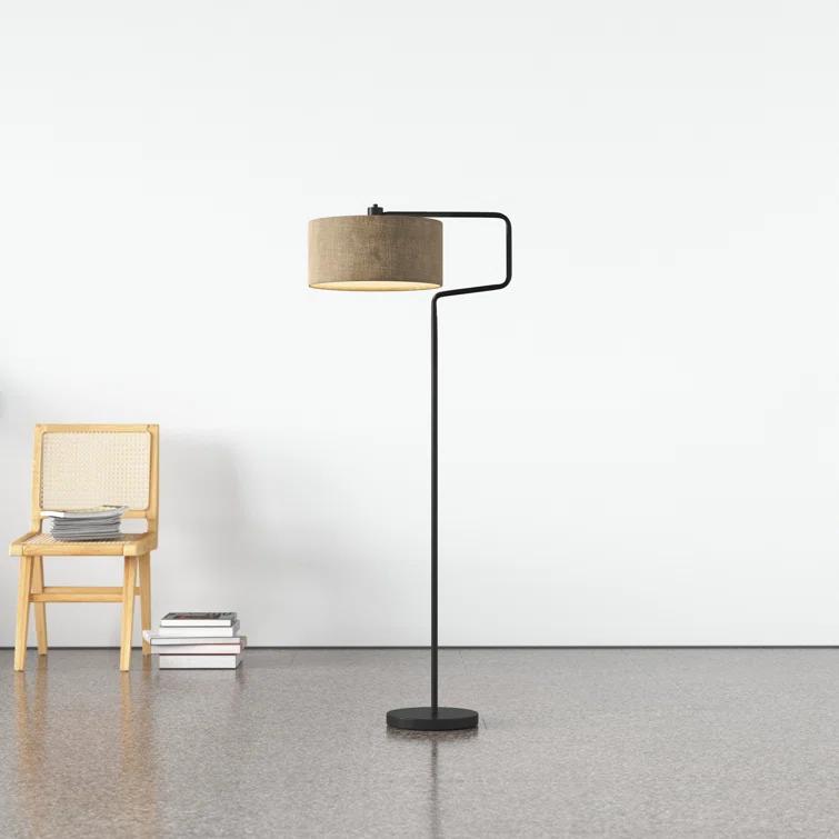Wenham 57'' Swing Arm Floor Lamp