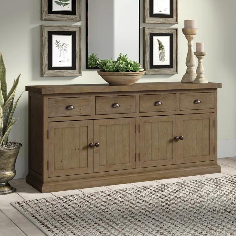 Kinston 74" Wide Solid Wood Sideboard