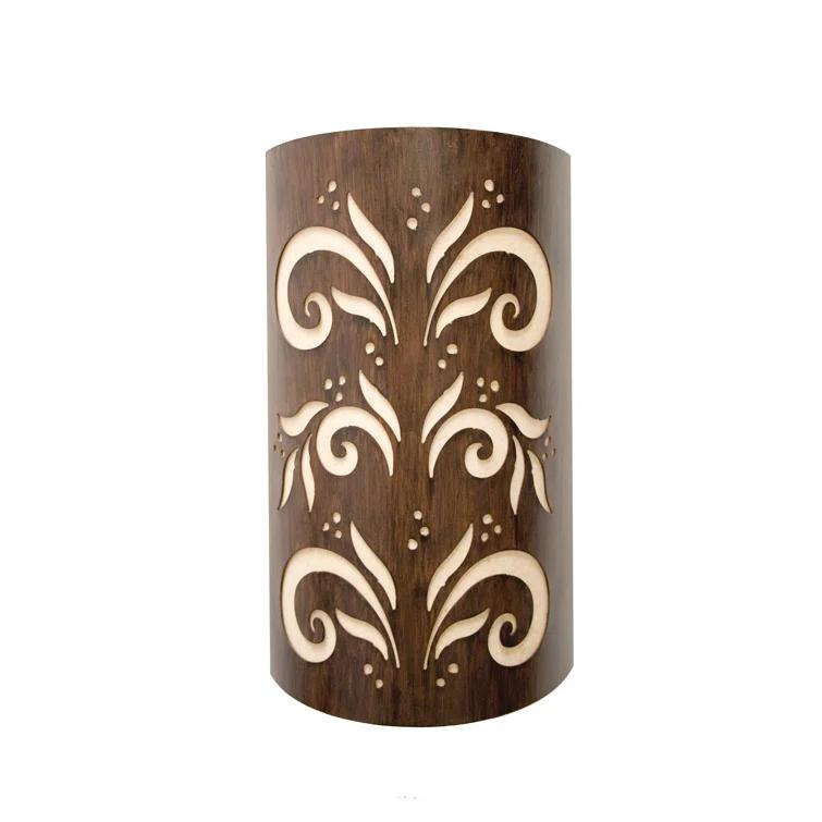 Rustic Iron Floral Design 2-Light Wall Sconce
