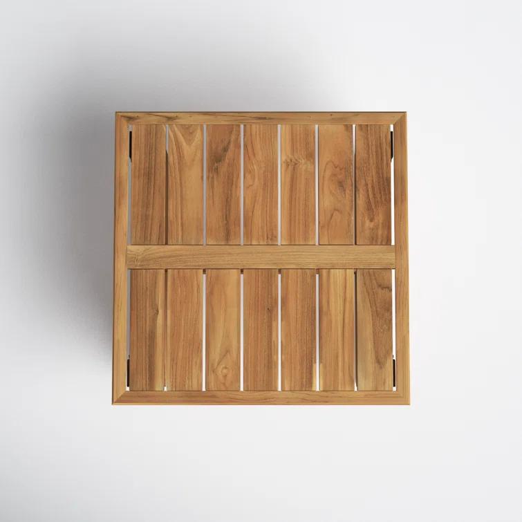 Melrose 23.62'' Teak Outdoor Side Table