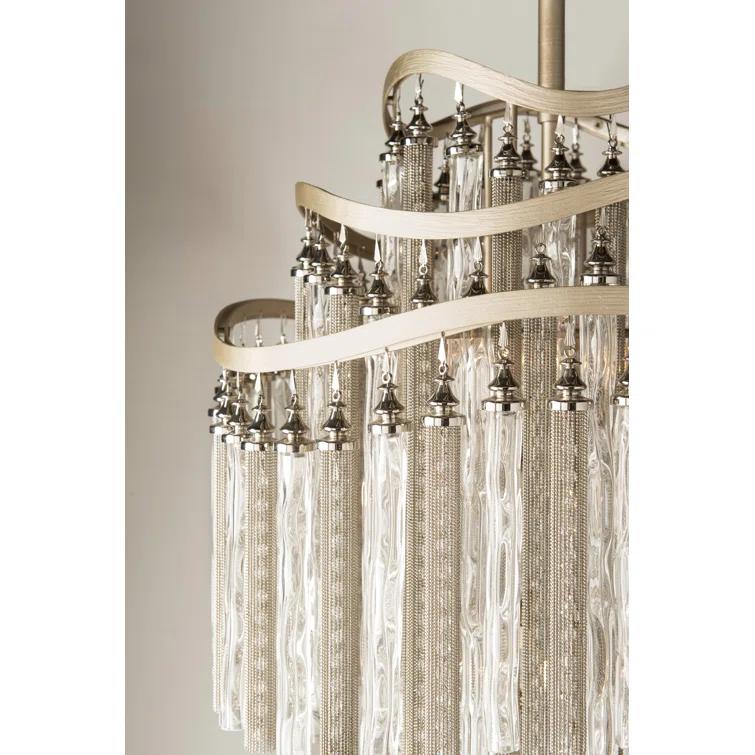 Chimera 10-Light Shaded Tiered Chandelier