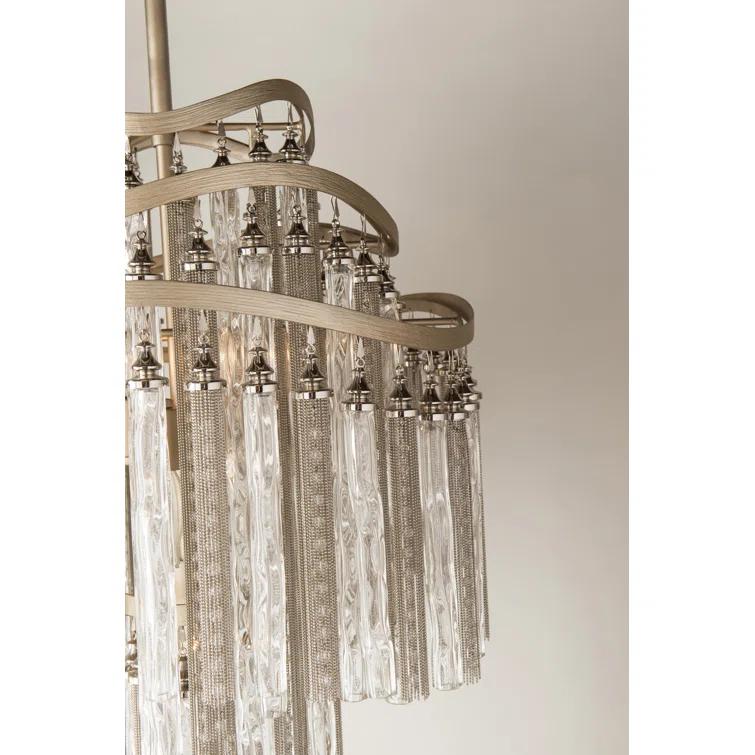 Chimera 10-Light Shaded Tiered Chandelier