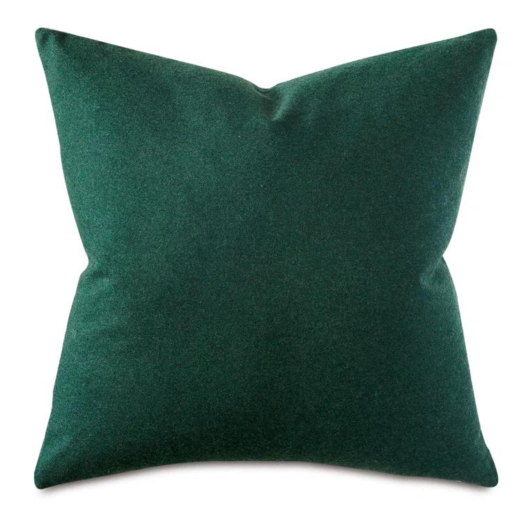 Heathered Wool Wool Blend Reversible Throw Pillow