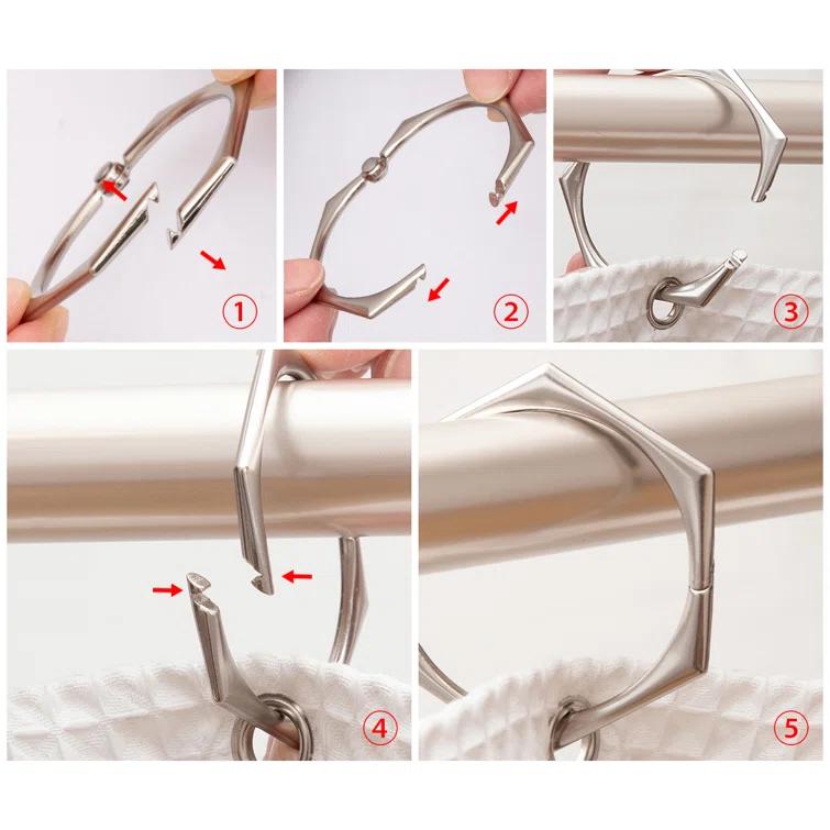 Utopia Alley Shower Curtain Hooks