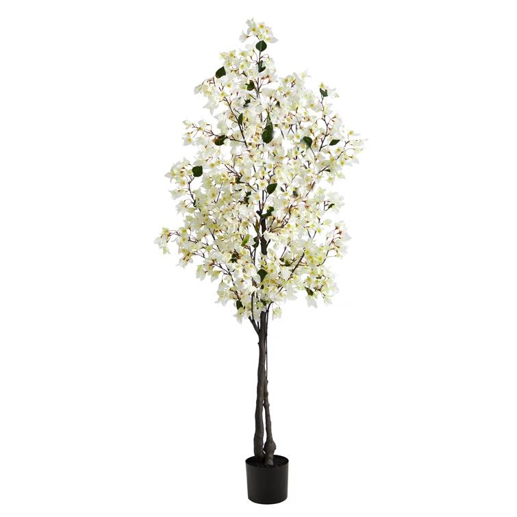 Primrue Faux Flowering Tree in Planter