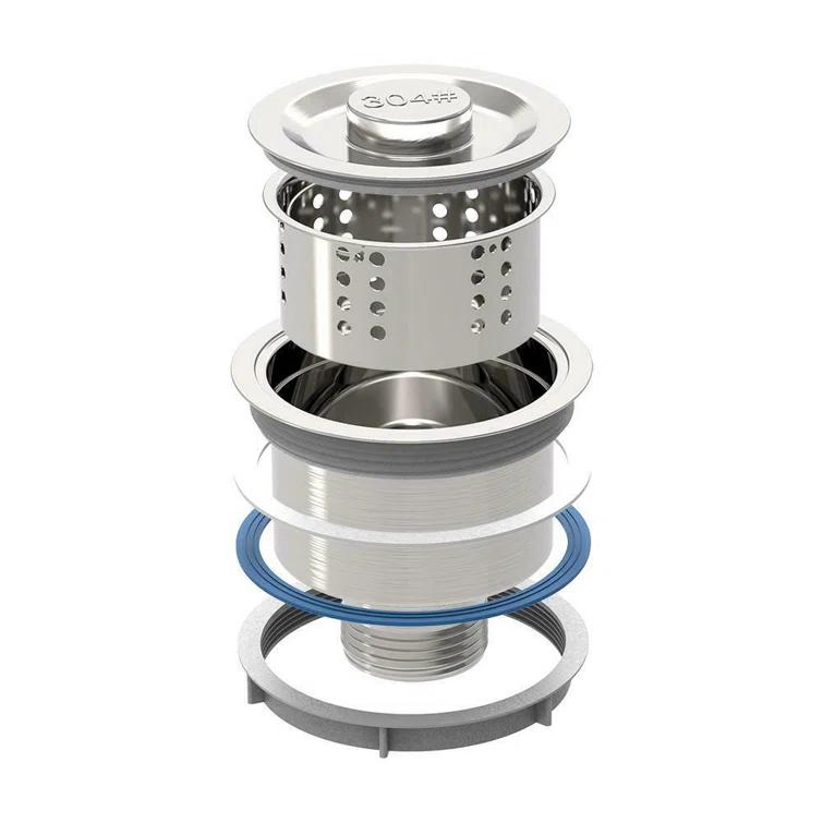 25 Inch Stainless Steel Drop-In Kitchen Sink, Single Bowl Topmount Sink