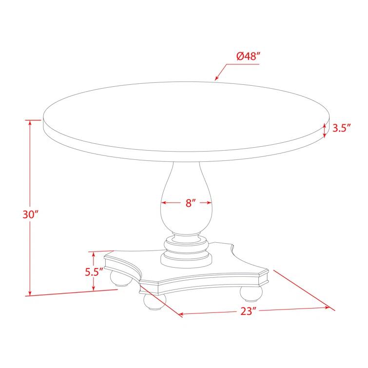 23 Pedestal Dining Set