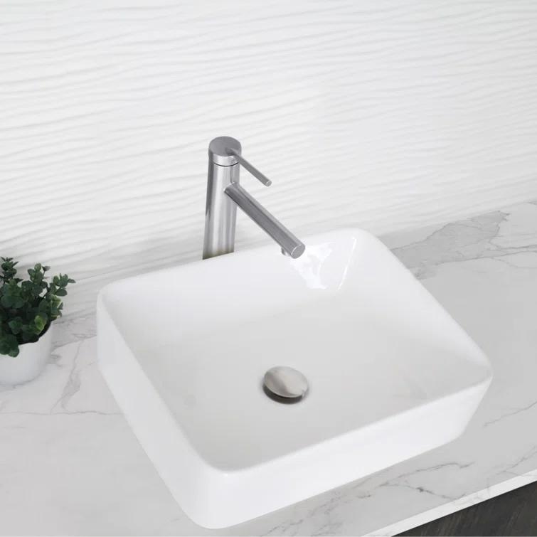 Stylish Aura Carol One-Handle Vessel Bathroom Faucet
