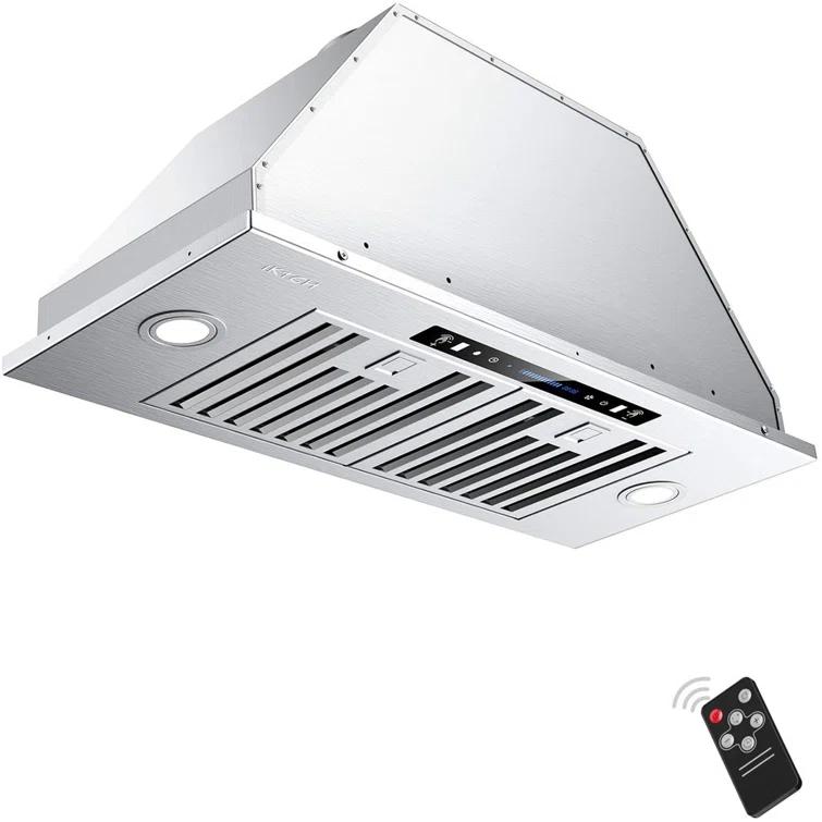 36'' VIKIO 900 Cubic Feet Per Minute Ducted Insert Range Hood with Baffle Filter and Light Included