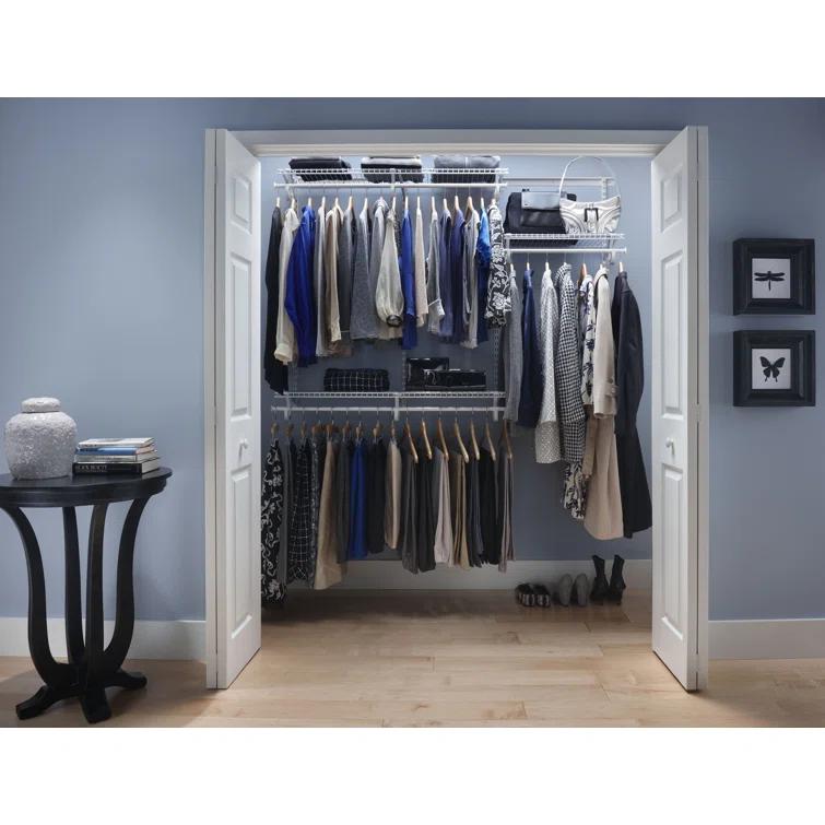ShelfTrack 48" W - 72" W Closet System Starter Kit
