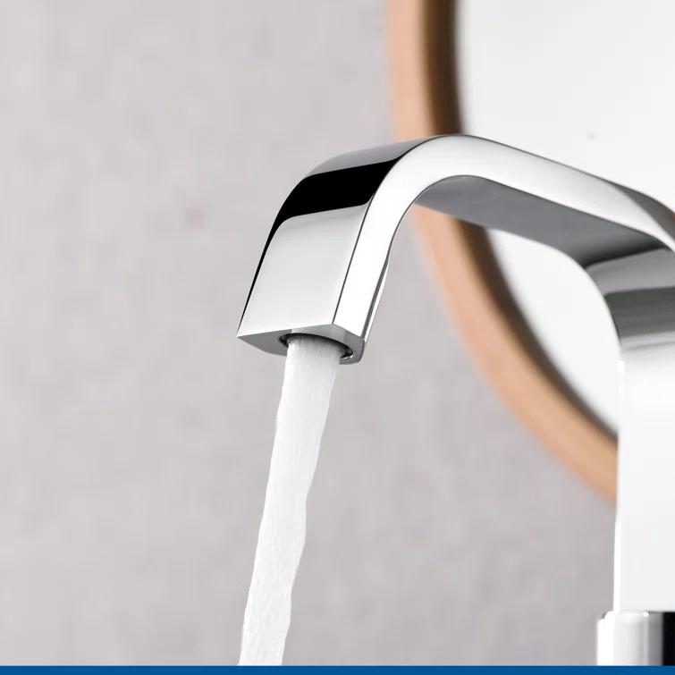 Single Hole Bathroom Faucet with Drain Assembly