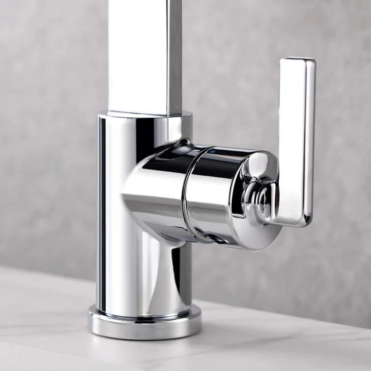 Single Hole Bathroom Faucet with Drain Assembly