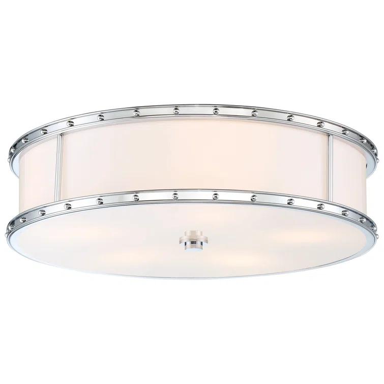 Minka Lavery With Etched Opal Led Flush Mount Light