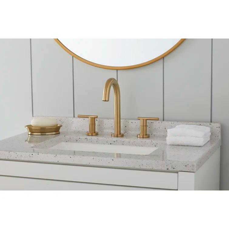 Parma 2-Handle Widespread Bathroom Faucet with Metal Touch Down Drain