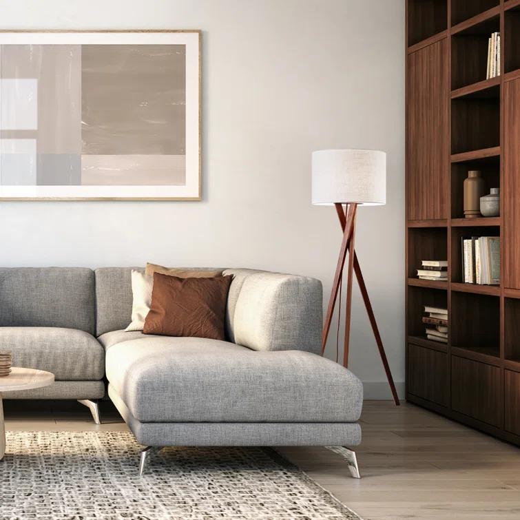 Harcourt 63'' Solid Wood Floor Lamp