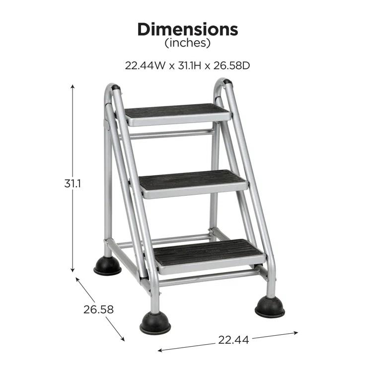 COSCO Hively 3 - Step Steel Lightweight Folding Step Stool