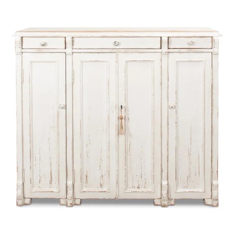 Elegant Transitional White 3-Drawer Sideboard - 51" Width