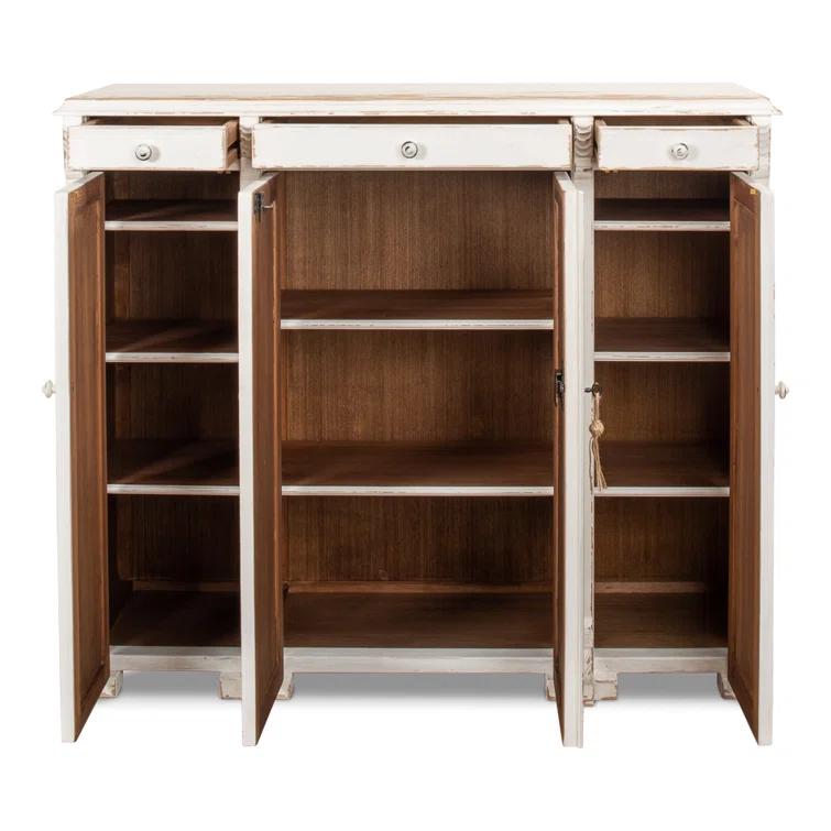 Elegant Transitional White 3-Drawer Sideboard - 51" Width