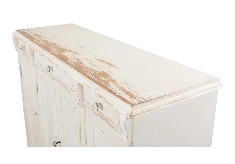 Elegant Transitional White 3-Drawer Sideboard - 51" Width