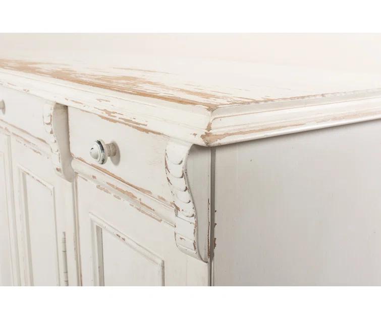 Elegant Transitional White 3-Drawer Sideboard - 51" Width