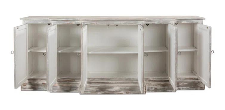Waterfall 80'' Solid Wood Sideboard
